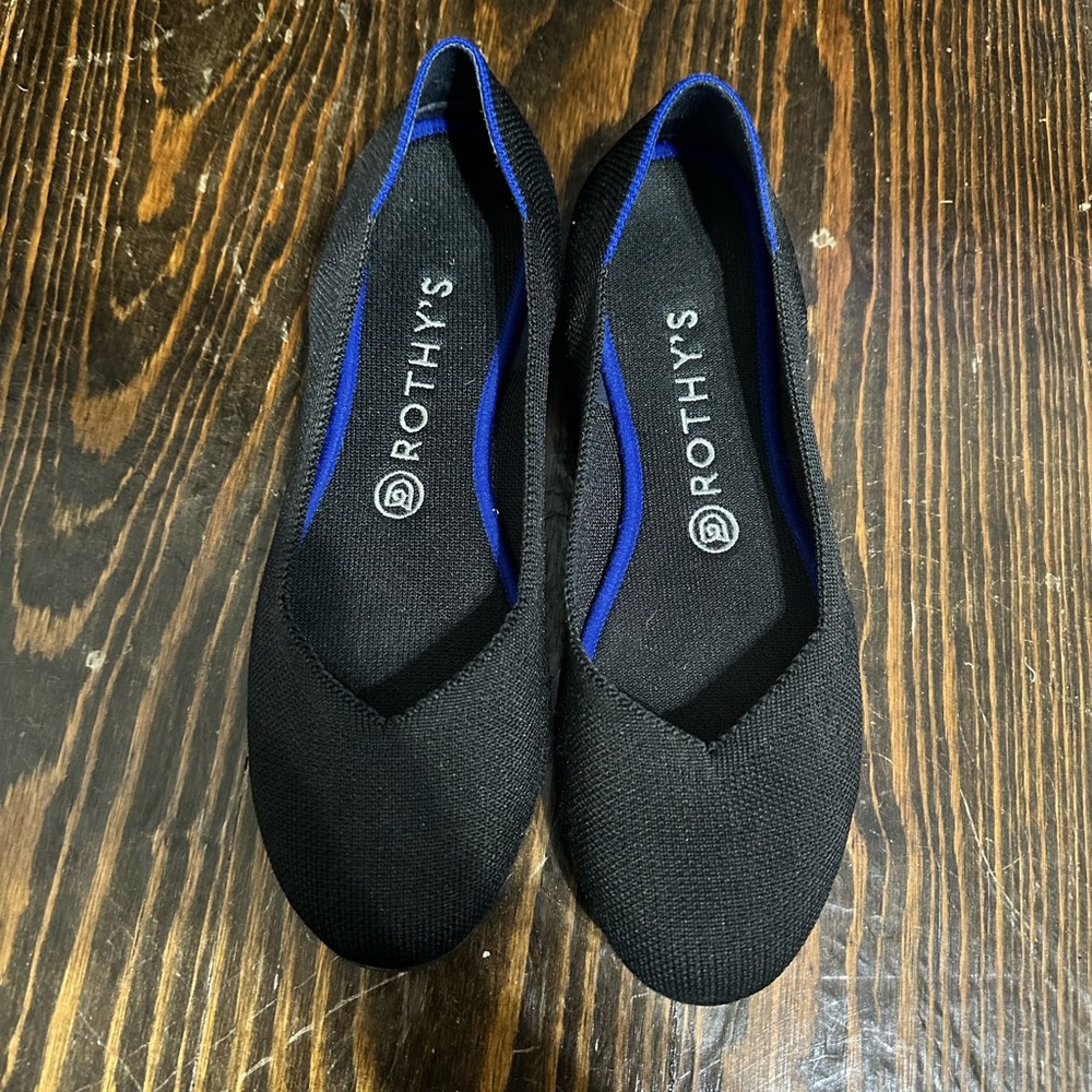Rothy’s Black Flats 8.5